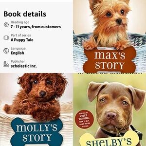 Lot Set Dog Novel books by Bruce Cameron - Molly's , Shelby's and Max’s Stories